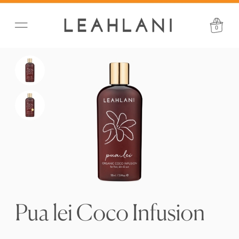 Leahlani Pua Lei coco body oil
